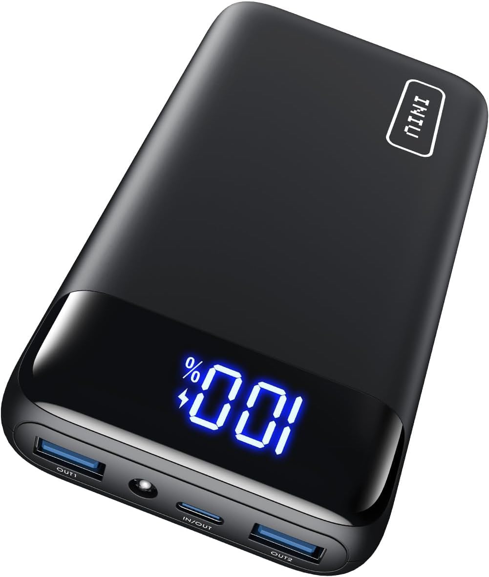 👉 Powerbank 20000mAh mit 22.5W Schnellladefunktion – Kompakte Externe Batterie mit USB-C & 2 USB-A, LED Display, Ideal für Reisen & Outdoor