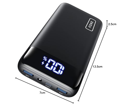 👉 Powerbank 20000mAh mit 22.5W Schnellladefunktion – Kompakte Externe Batterie mit USB-C & 2 USB-A, LED Display, Ideal für Reisen & Outdoor